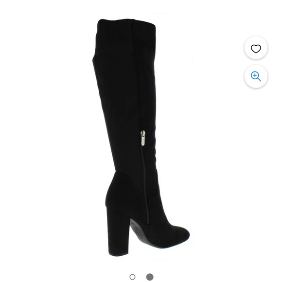 Sam Edelman Black Suede Knee Boots - Picture 2 of 4